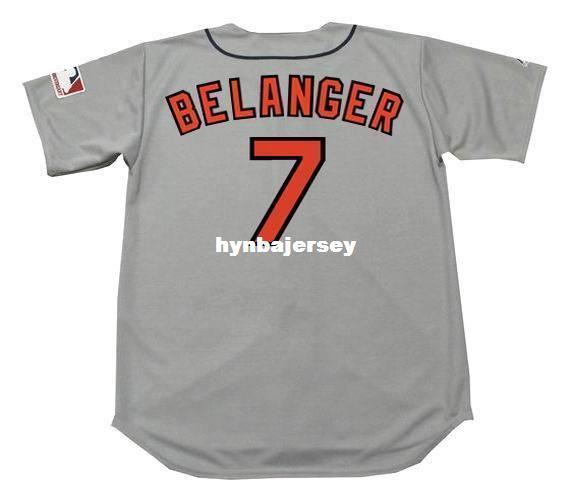 Cheap Custom MARK BELANGER Baltimore Stitched 1969 Majestic Cooperstown Away Baseball Jersey Retro Mens Jerseys Running