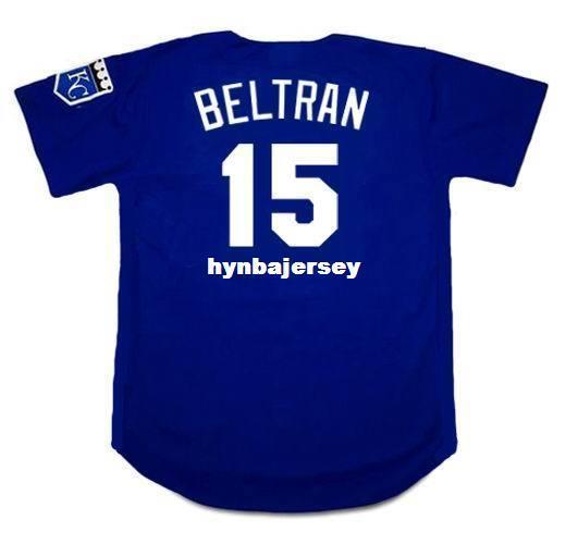 Cheap Custom CARLOS BELTRAN Kansas City Stitched 2002 Majestic Vintage Baseball Jersey Retro Mens Jerseys Running