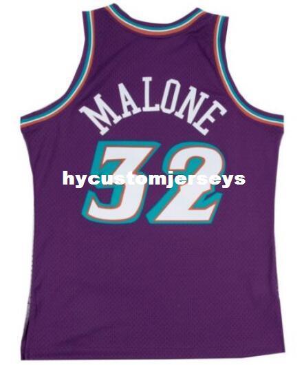 KARL MALONE #32 Sewn high quality R
8000
etro Vintage Top JERSEY Mens Vest Stitched basketball Jerseys Ncaa