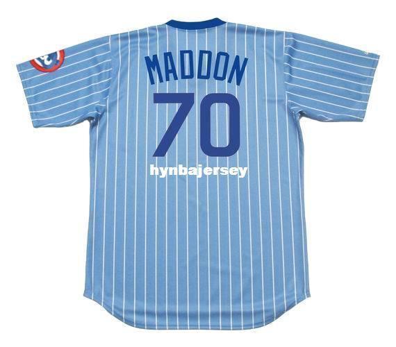 Cheap Custom JOE MADDON Chicago Stitched 1980's Majestic Cooperstown Baseball Jersey Retro Mens Jerseys Running