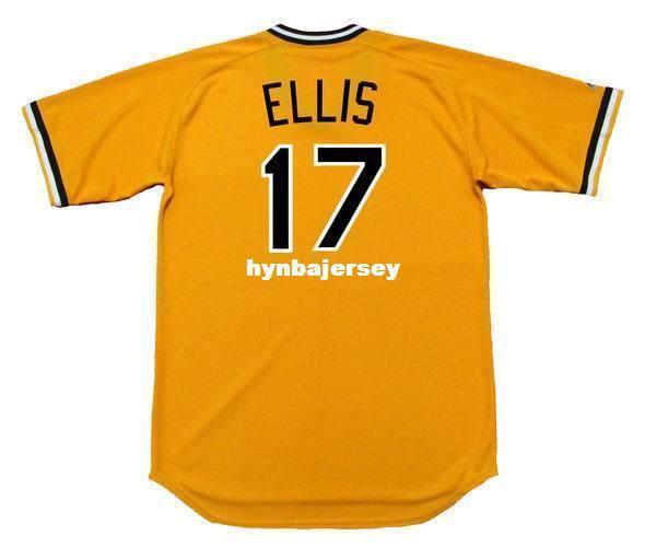 Cheap Custom DOCK ELLIS Pittsburgh Stitched 1970's Majestic Cooperstown Home Baseball Jersey Retro Mens Jerseys Running