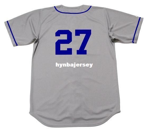 Cheap Custom TOMMY LASORDA Brooklyn Stitched 1955 Majestic Cooperstown Away Baseball Jersey Retro Mens Jerseys Running