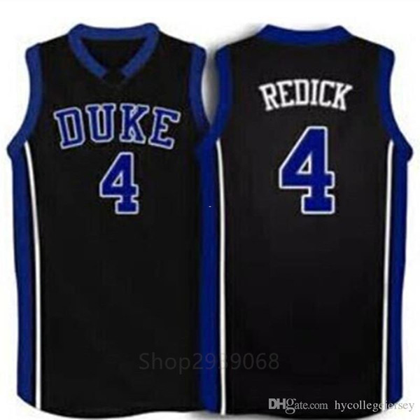 Cheap custom JJ #4 Redick Duke Blue Devils white black Basketball Jersey Embroidery Stitches Customize any size and name