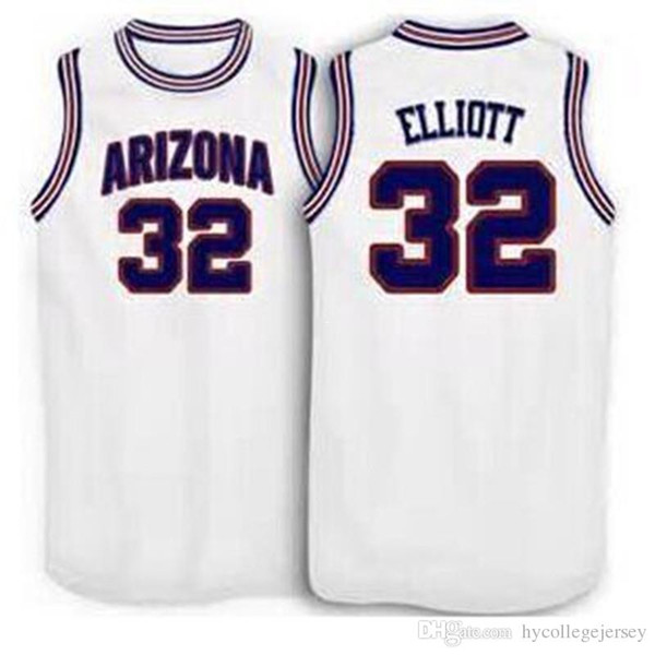 Cheap custom Sean Elliott Arizona Wildcats Basketball Jersey Embroidery Stitches Customize any size and name