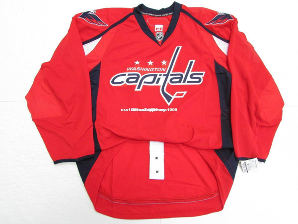 Cheap custom WASHINGTON CAPITALS HOME TEAM ISSUE EDGE 2.0 7287 JERSEY stitch add any number any name Mens Hockey Jersey XS-6XL