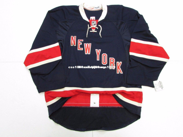 Cheap custom NEW YORK RANGERS THIRD TEAM ISSUED JERSEY stitch add any number any name Mens Hockey Jersey XS-6XL