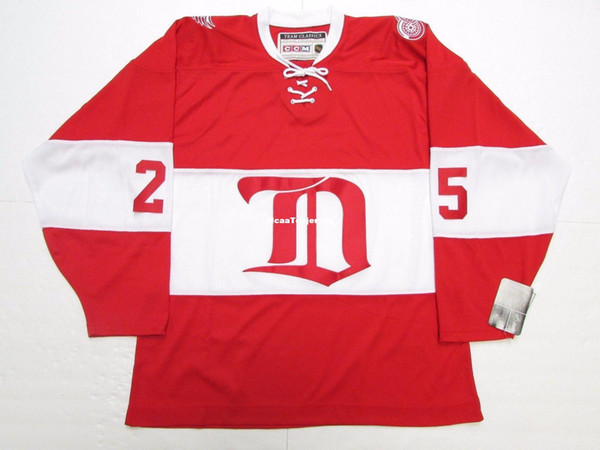 Cheap custom DARREN McCARTY DETROIT RED WINGS ALUMNI VINTAGE CCM HOCKEY JERSEY stitch add any number any name Mens Hockey Jersey XS-6XL