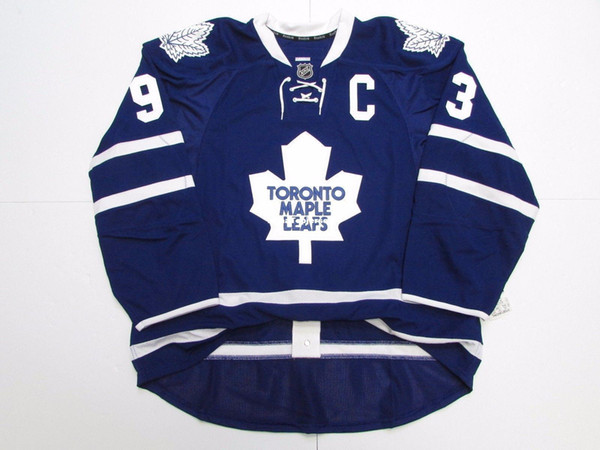 Cheap custom #93 Doug Gilmour TORONTO MAPLE LEAFS HOME TEAM ISSUED EDGE 2.0 JERSEY stitch add any number any name Mens Hockey Jersey XS-6XL