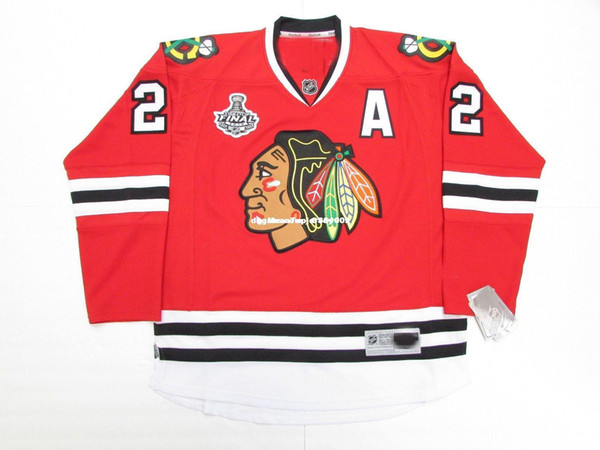 Cheap custom DUNCAN KEITH CHICAGO BLACKHAWKS HOME 2010 STANLEY CUP FINAL HOCKEY JERSEY stitch add any number any name Hockey Jersey XS-6XL