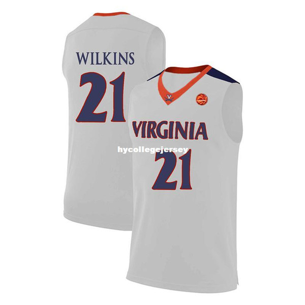 21 Isaiah Wilkin Virginia Basketball Jersey All Size Embroidery Stitched Customize any name and name XS-6XL vest Jerseys Ncaa