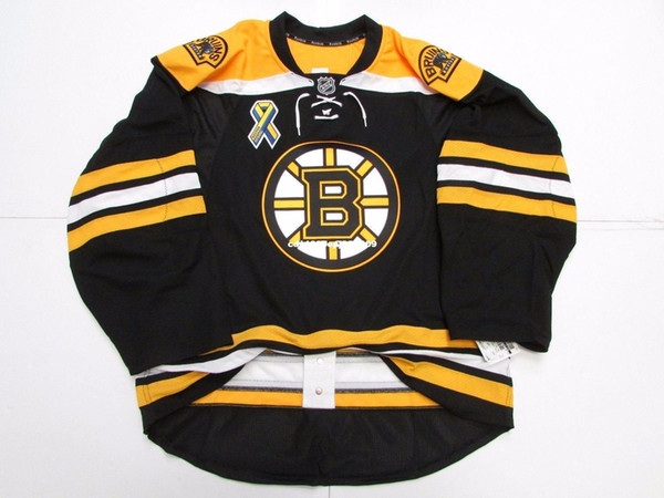 Cheap custom BOSTON BRUINS HOME BOSTON STRONG EDGE 2.0 7287 JERSEYstitch add any number any name Mens Hockey Jersey XS-6XL