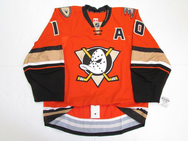 Cheap custom PERRY #10 ANAHEIM DUCKS THIRD TEAM ISSUED EDGE 2.0 7287 JERSEY stitch add any number any name Mens Hockey Jersey XS-6XL