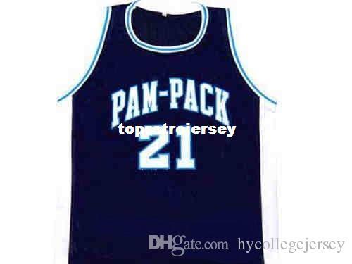 Cheap Mens DOMINIQUE #21 WILKINS PAM-PACK HIGH SCHOOL JERSEY NEW ANY SIZE XS - 5XL Retro Basketball Jerseys