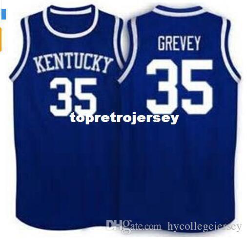 Cheap # 35 Kevin Grevey Kentucky Wildcats basketball Jerseys Embroidery Stitched Personalized Custom any size and player name