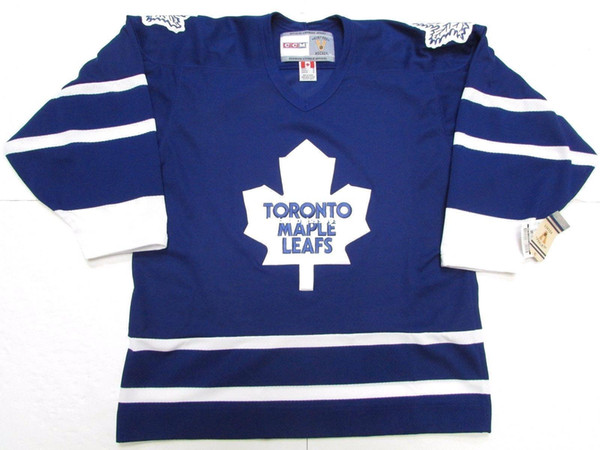 Cheap custom TORONTO MAPLE LEAFS 1995 AWAY VINTAGE CCM HOCKEY JERSEY stitch add any number any name Mens Hockey Jersey XS-6XL