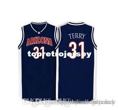 Factory Outlet Cheap custom #31 JASON TERRY Arizona BASKETBALL JERSEY Blue Embroidery Stitched Personalized Custom Jerseys