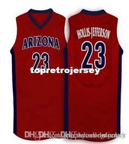 Factory Outlet Cheap custom #23 Hollis-Jefferson Arizona Wildcats Basketball Jerseys Embroidery Stitched Personalized Custom any size and na