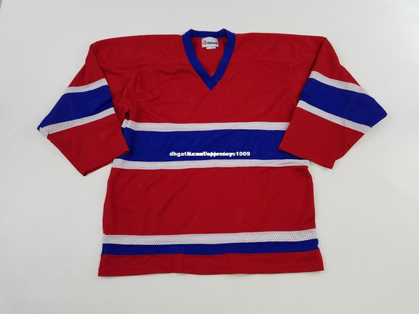 Cheap custom 1970s TREMARK Montreal Canadians Hockey Blank Jersey Vintage Mens Stitch Custom Any Number Name XS-6XL