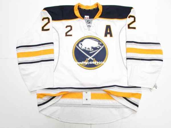 Cheap custom HORTON 2 BUFFALO SABRES EDGE 2.0 7287 JERSEY stitch add any number any name Mens Hockey Jersey XS-6XL