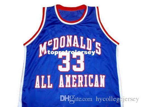 Cheap Mens CHRIS WEBBER MCDONALD ALL AMERICAN JERSEY MCDONALD'S BLUE NEW ANY SIZE XS - 5XL Retro Basketball Jerseys