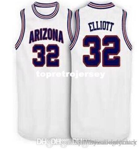 Factory Outle #32 Sean Elliott Arizona Wildcats Basketball Jerseys blue white Embroidery Stitched Personalized Custom any size and name Jers