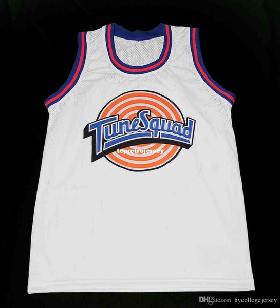 Cheap Mens #1 TAZ TUNE SQUAD SPACE JAM JERSEY WHITE QUALITY NEW ANY SIZE XS - 5XL Retro Basketball Jerseys