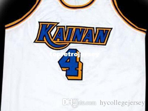 Cheap Mens SHINICHI #4 MAKI KAINAN SLAM DUNK JERSEY ANIME WHITE NEW ANY SIZE XS - 5XL Retro Basketball Jerseys