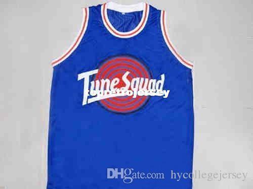 Cheap Mens #2 DAFFY DUCK TUNE SQUAD SPACE JAM JERSEY BLUE MOVIE TOON NEW ANY SIZE XS - 5XL Retro Basketball Jerseys