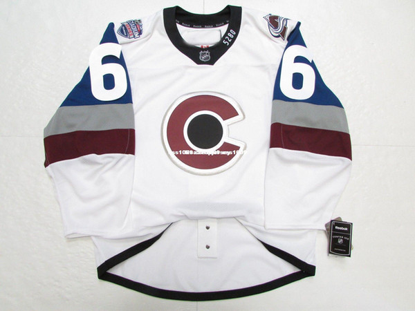 Cheap custom #6 JOHNSON COLORADO AVALANCHE STADIUM SERIES EDGE 2.0 7287 JERSEY stitch add any number any name Mens Hockey Jersey XS-6XL