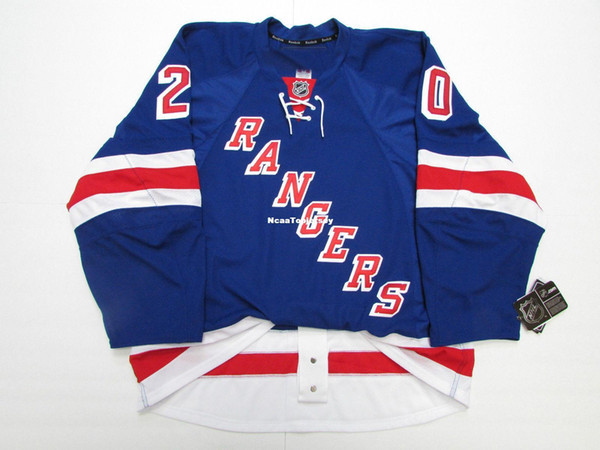 Cheap custom #20 CHRIS KREIDER NEW YORK RANGERS HOME EDGE 2.0 7287 JERSEY stitch add any number any name Mens Hockey Jersey XS-6XL