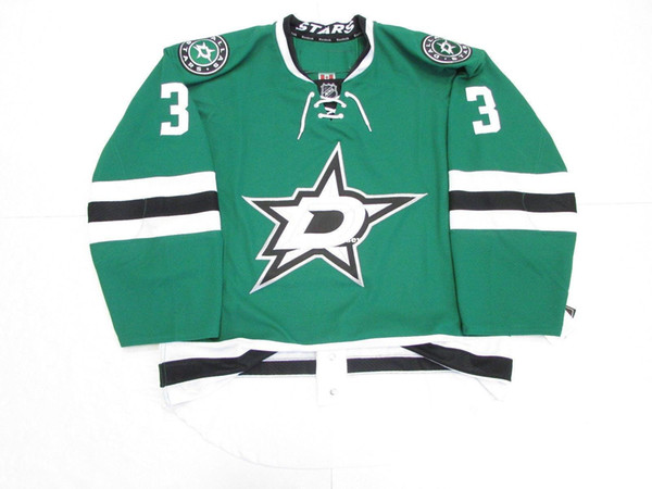 Cheap custom #3 JOHN KLINGBERG DALLAS STARS HOME EDGE 2.0 7287 HOCKEY JERSEY stitch add any number any name Mens Hockey Jersey XS-6XL