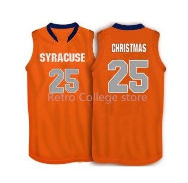 #25 Rakeem Christmas Syracuse Orange Basketball Jersey Embroidery stitching Customize any name and name XS-6XL vest Jerseys Ncaa