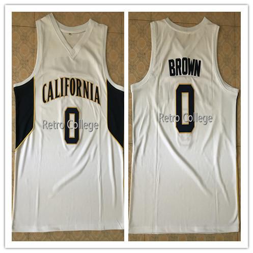 2018 New #0 Jaylen Brown California College Basketball Jersey Embroidery stitching Customize any name and n XS-6XL vest Jerseys Ncaa