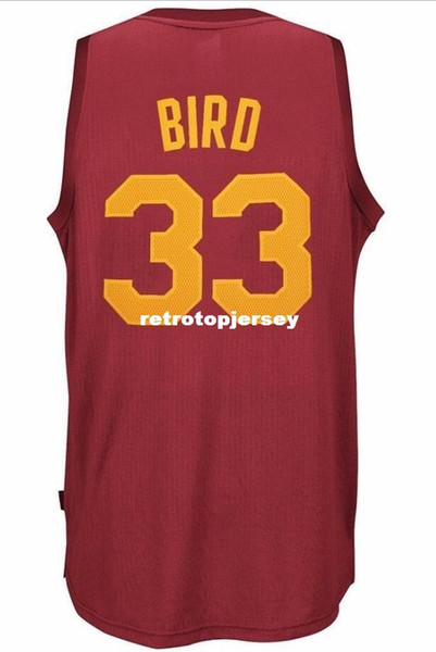 Larry Bird #33 Sewn Hickory Retro AD Top Jersey Mens Vest Size XS-6XL Stitched basketball Jerseys Ncaa