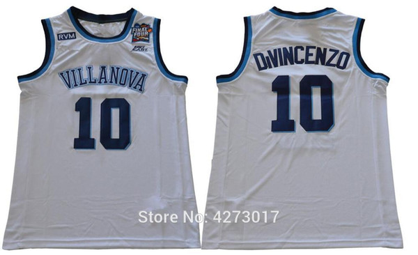 Villanova Wildcats Basketball 10 Donte DiVincenzo College Jerseys Cheap Sports Team Navy Blue White Free Shipping Ncaa