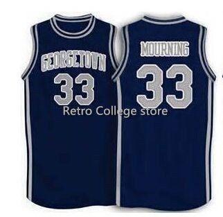 1994 Basketball Georgetown #33 Alonzo Mourning customize Any number High quality Sewn Basketball jersey XS-6XL vest Jerseys Ncaa