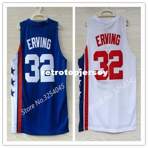 2019 New #32 Julius Erving Dr J Top Basketball Jersey Embroidery Stitched US Size XS-6XL vest Jerseys Ncaa