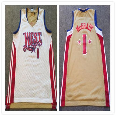 TRACY McGRADY 2008 west basketball jersey Sewn Stitches Customize any size and name XS-6XL vest Jerseys Ncaa