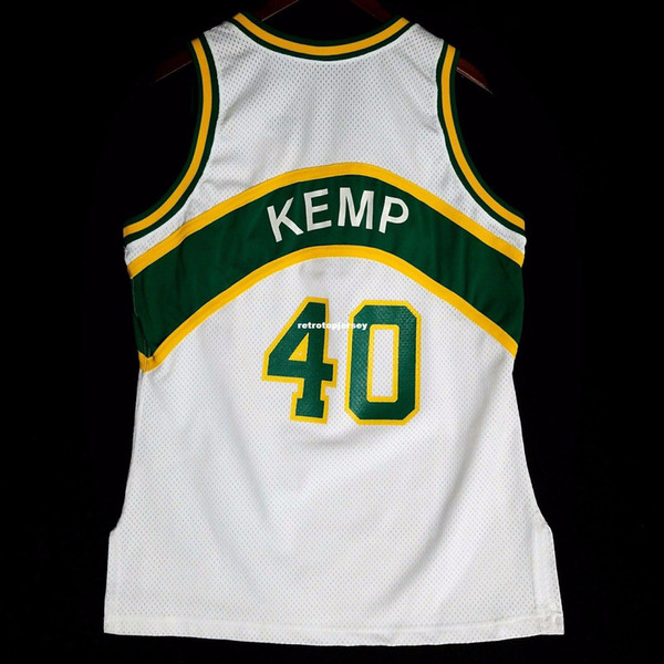 100% Stitched Shawn Kemp Champion Sewn Sewn Jersey M Mens Vest Size XS-6XL Stitched basketball Jerseys Ncaa