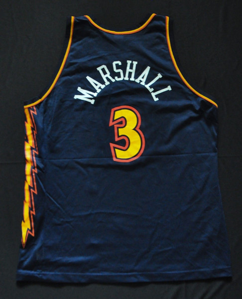 DONYELL MARSHALL #3 Jersey #33 ANTAWN JAMISON RARE Navy blue Mens embroidery Basketball jerseys Ncaa