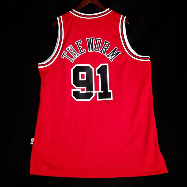 100% Stitched Dennis The Worm Rodman #91 Soul HWC Wholesale Jersey 52 - Mens Vest Size XS-6XL Stitched basketball Jerseys Ncaa