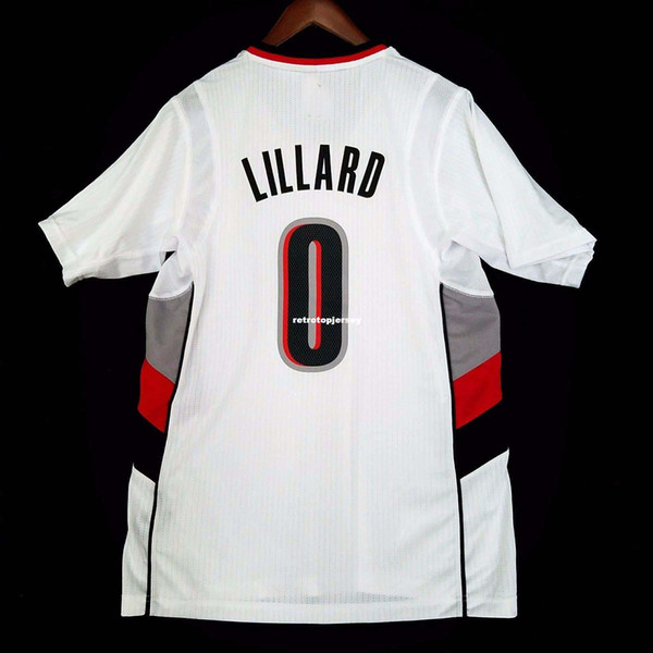 100% Stitched Damian Lillard #0 Sleeved Jersey Mens Vest Size XS-6XL Stitched basketball Jerseys Ncaa