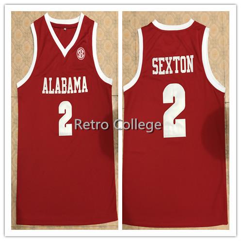 Collin Sexton Alabama Crimson Tide Jerseys Red White Stitched Any Name Number College Basketball Jerseys XS-6XL vest Jerseys Ncaa