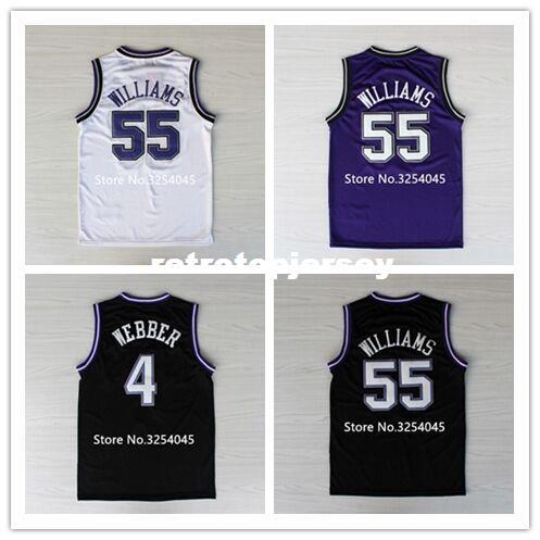 2019 New Jason Williams #4 Chris Webber Top Basketball Jersey Embroidery Stitched US Size S-XXL vest Jerseys Ncaa