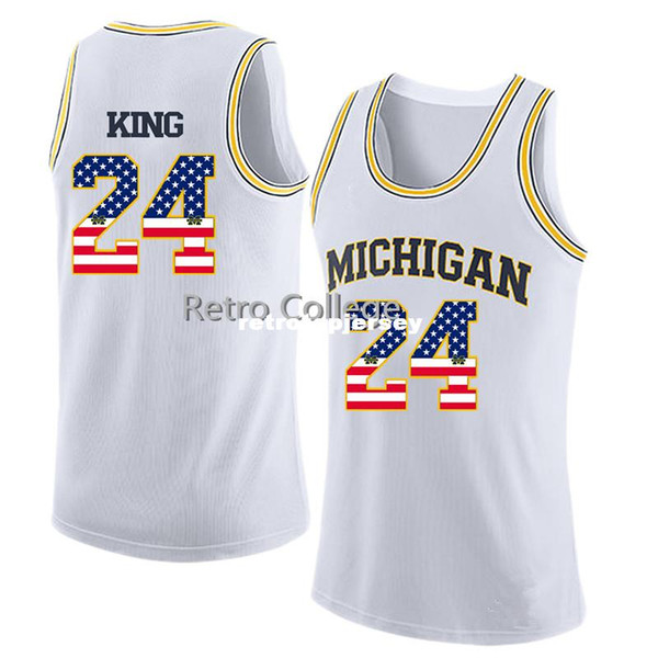 Michigan State Basketball Jersey #24 Jimmy King Top Yellow Custom any Size,Number and name stitched High Quality XXS-6XL XS-6XL vest Jerseys