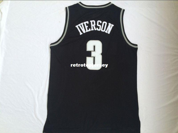 #3 Allen Iverson College Jersey Hoyas Basketball Jerseys Mens 100% Double Stitched Top Quality XS-6XL vest Jerseys Nca