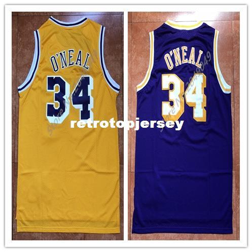 New Mens #34 Shaquille O'Neal Top Basketball Jersey US Size XS-6XL Stitched Best Quality vest Jerseys Ncaa