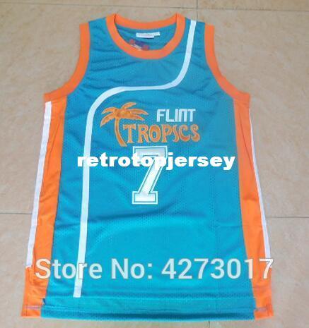 Stitched #7 Coffee Black Tropical Cheap Top Basketball Jerseys Movie jerseys Ncaa