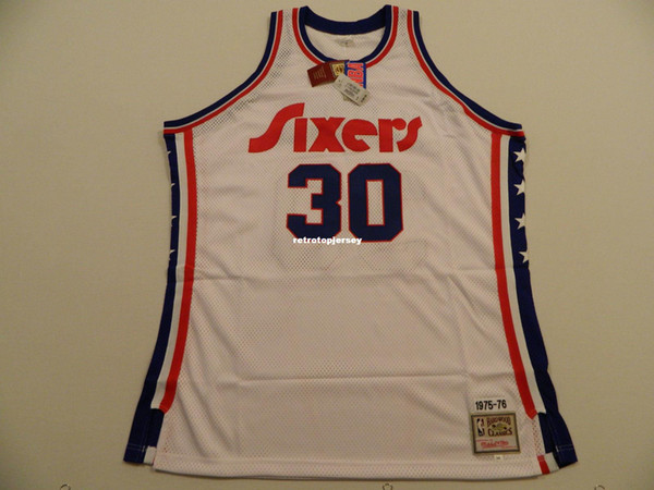 Mitchell & Ness Sewn Top George McGinnis White #30 Jersey Top Size XS-6XL Stitched basketball Jerseys Ncaa