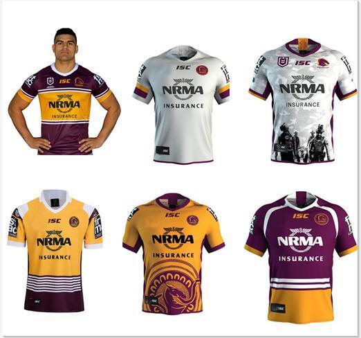 2019-2020 new Brisbane Mustang Rugby Jerseys National Rugby League Home Wild Horse Football Shirts size:S-3XL